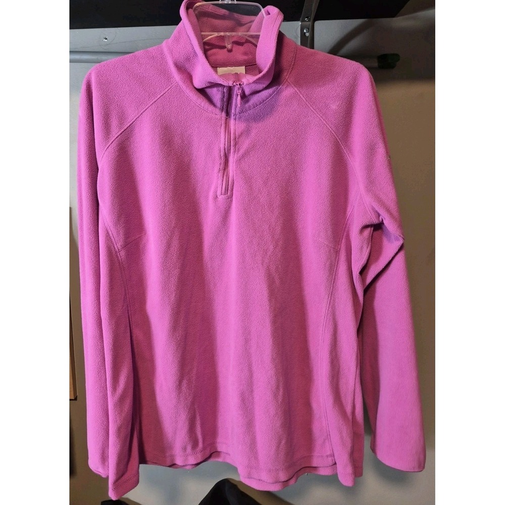 Columbia Pink Full Zip Classic Fleece Jacket Womens XL‎